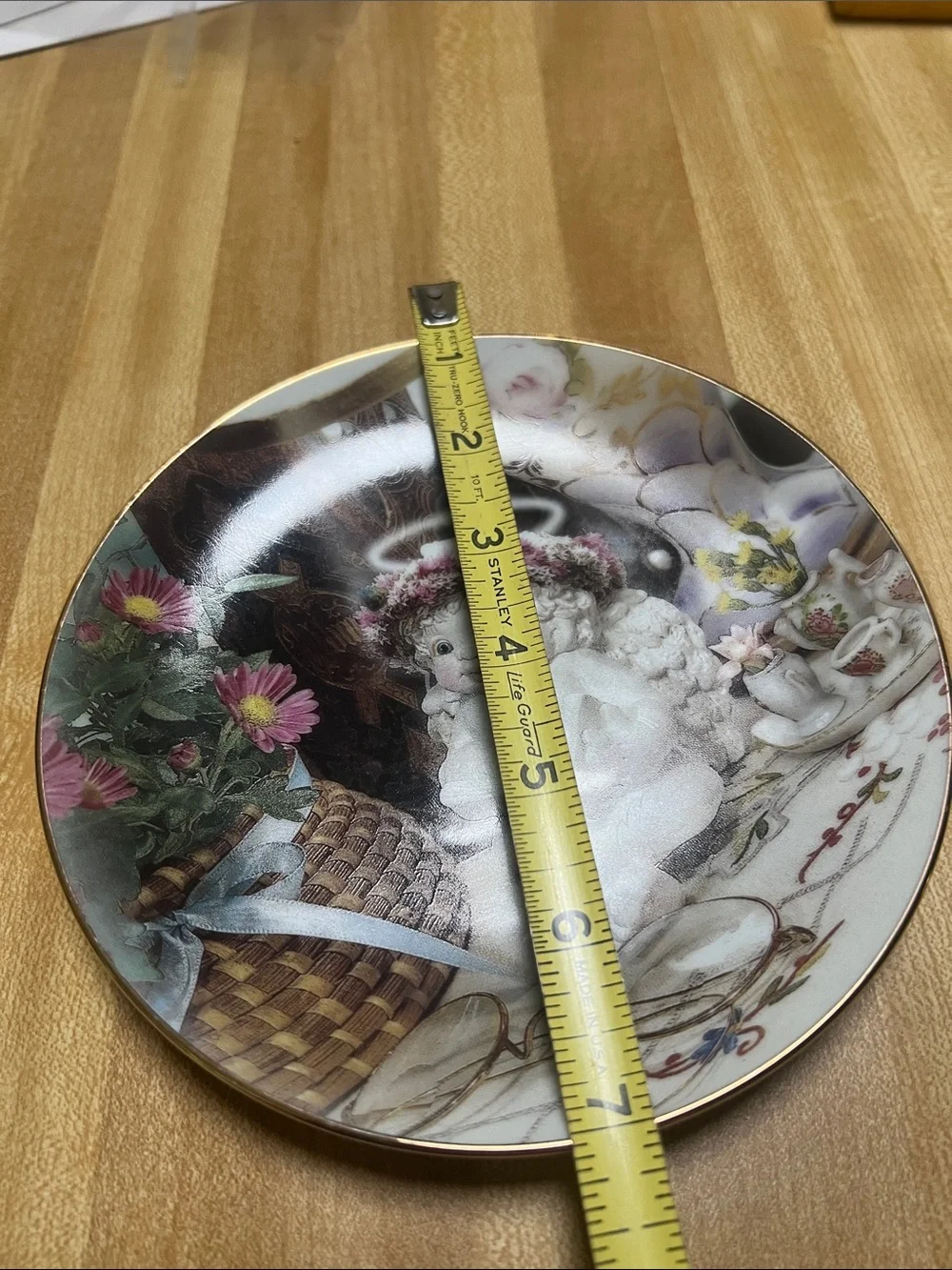 #2925**Hamilton Collection Quiet Blessings Dreamsicles Decorative Plate - White
